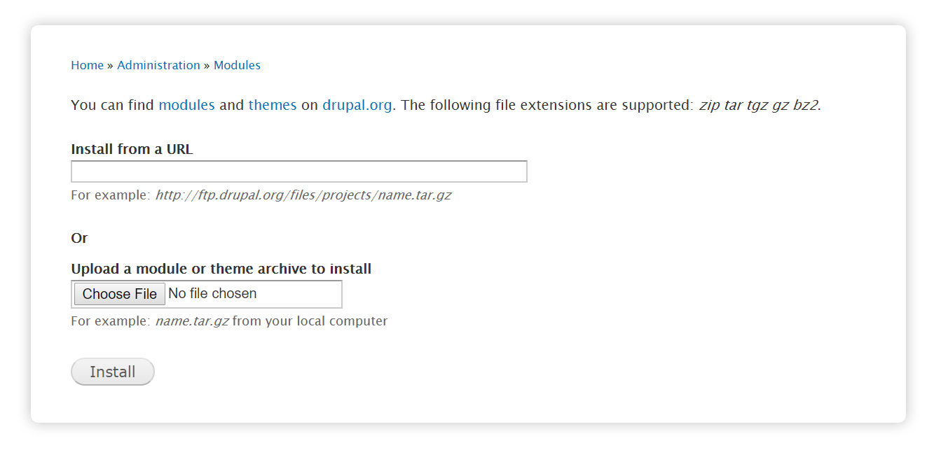 Drupal - add new module