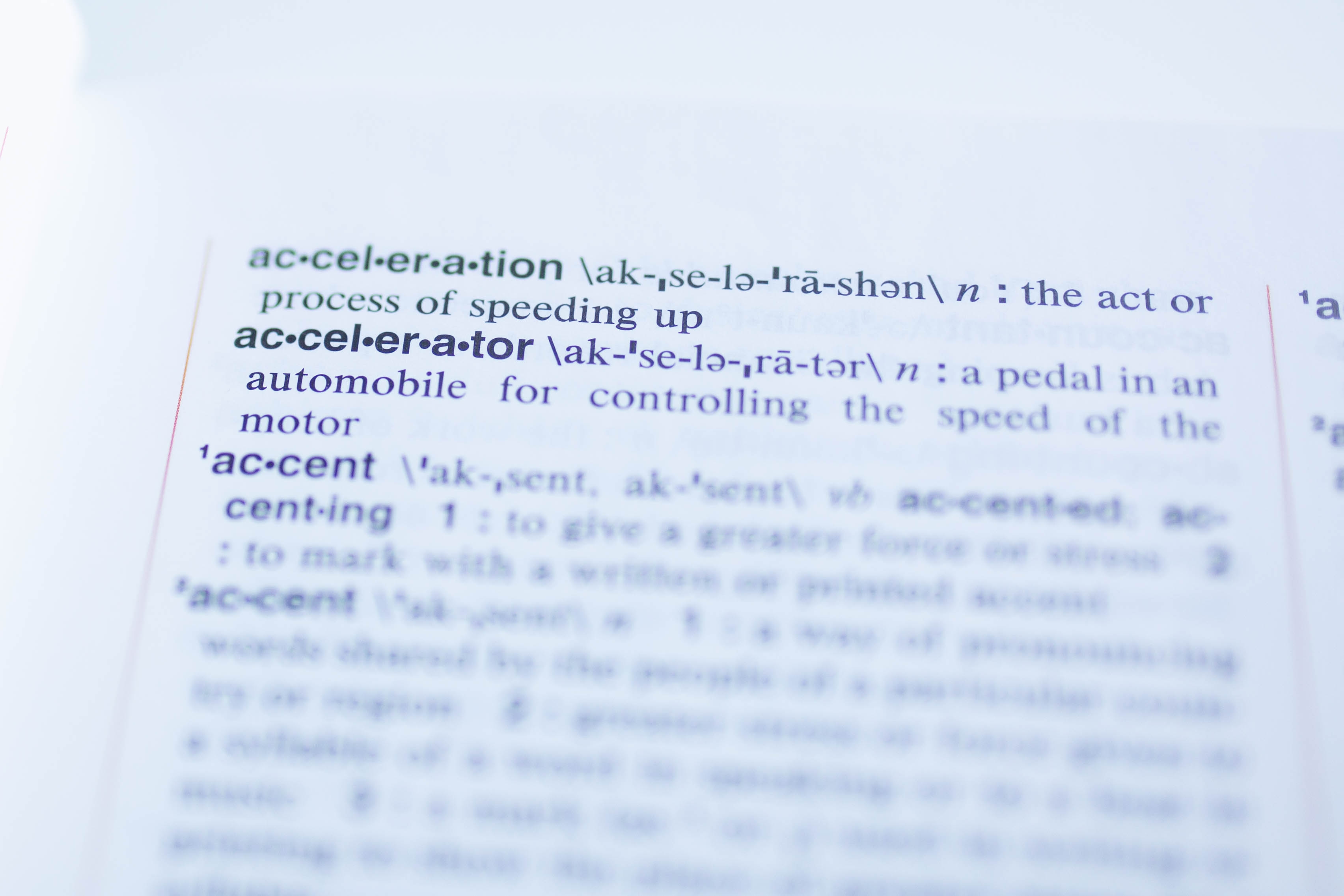 Decorative - image of words in a dictionary