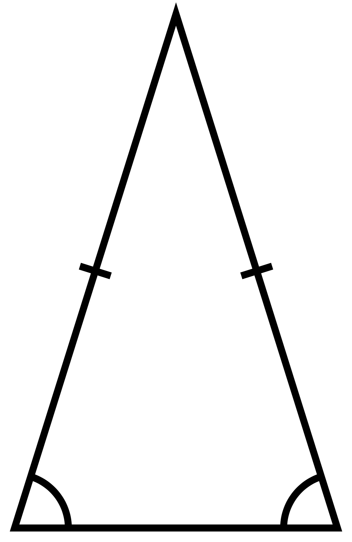 Triangle with two sides the same