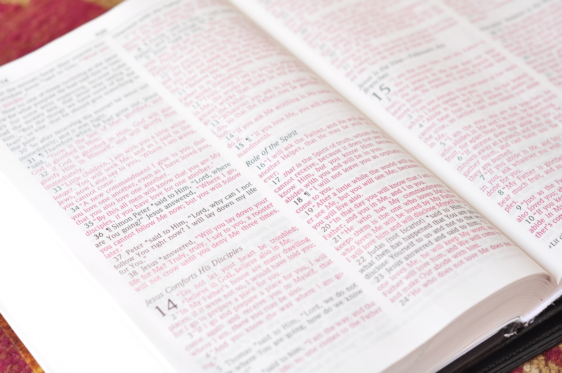 Open Bible to John Chapter 14