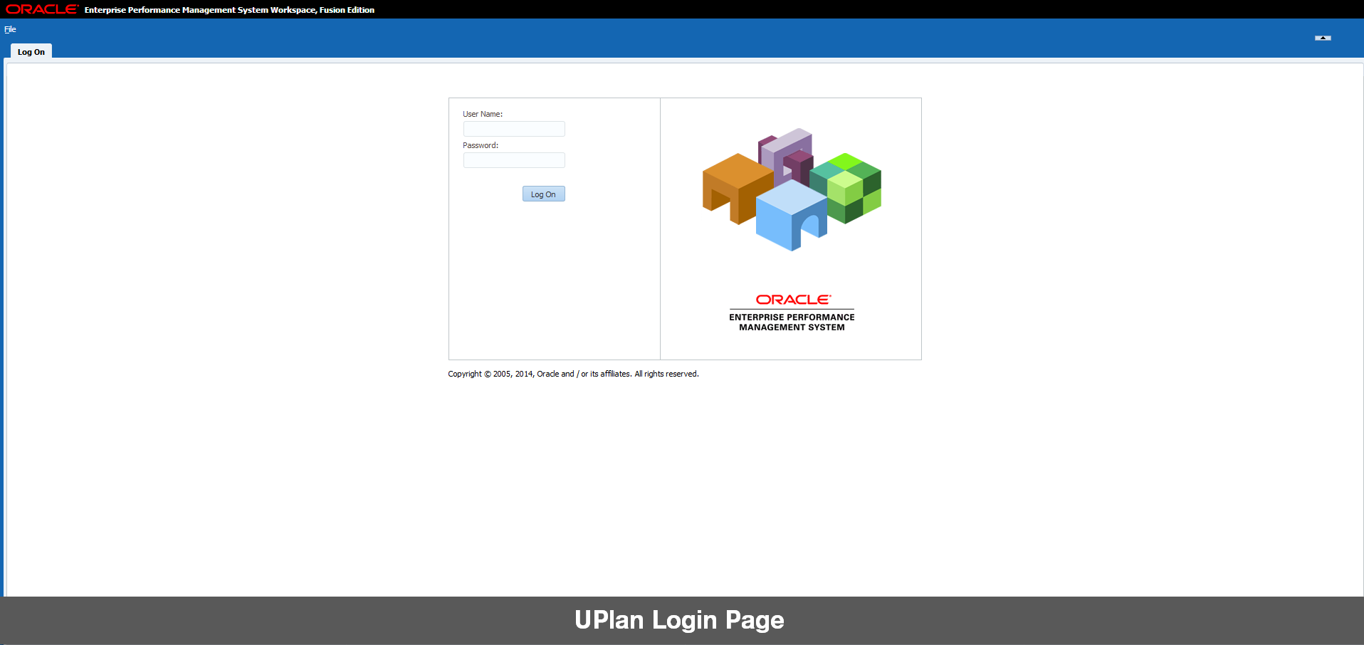 UPlan login page