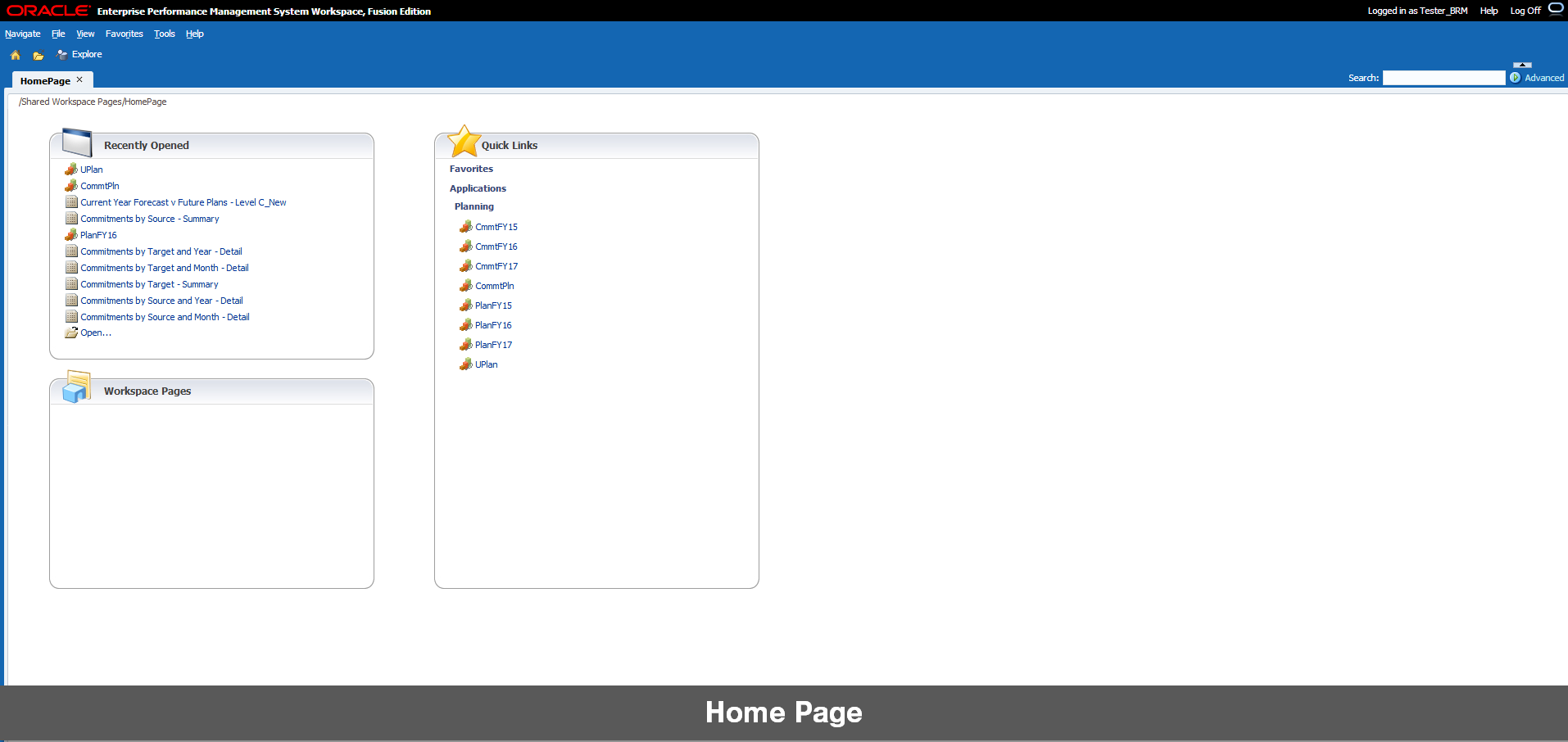 UPlan Home page