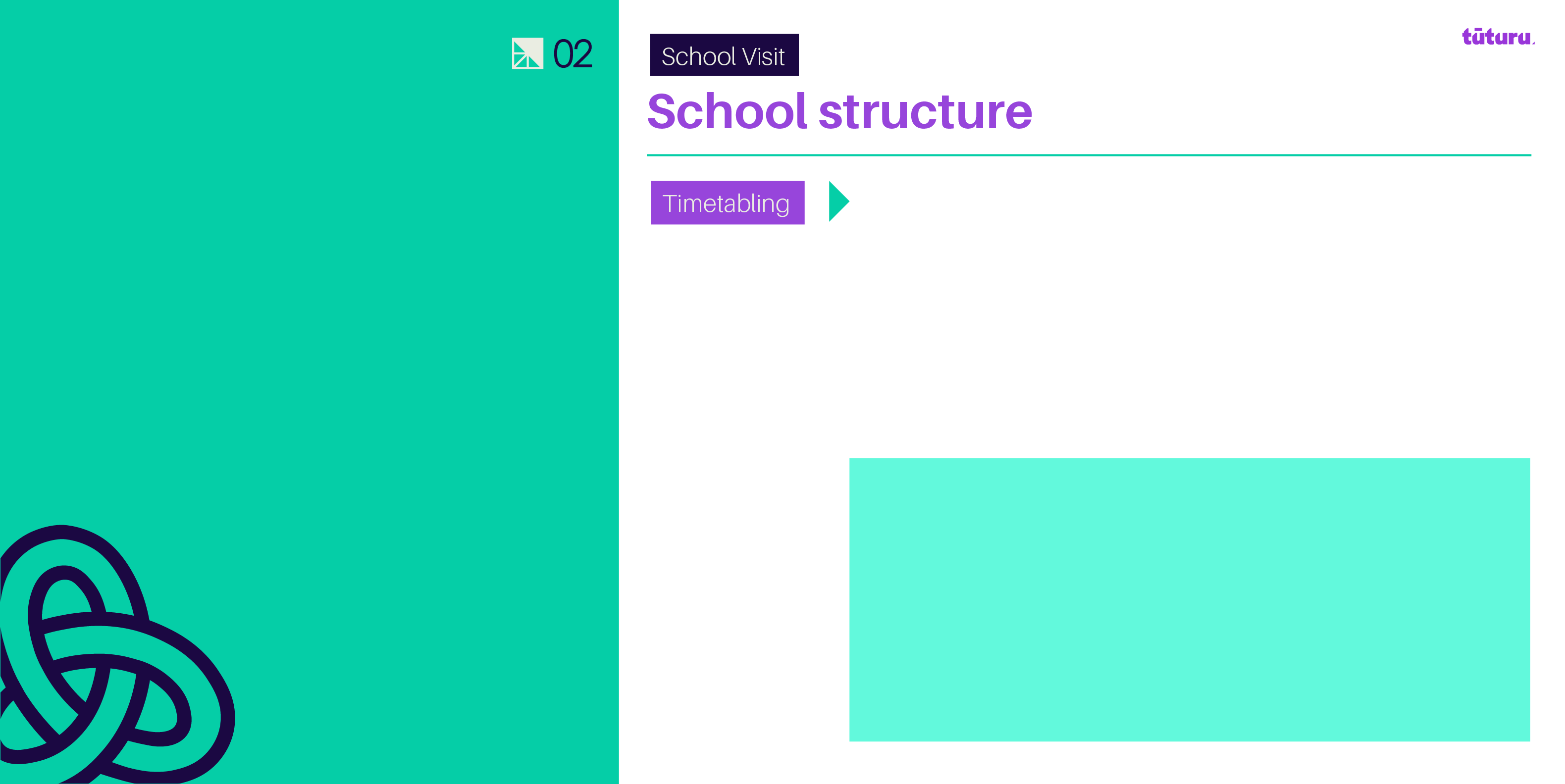 School structure: Timetabling