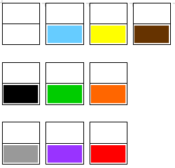cotes vides avec couleur