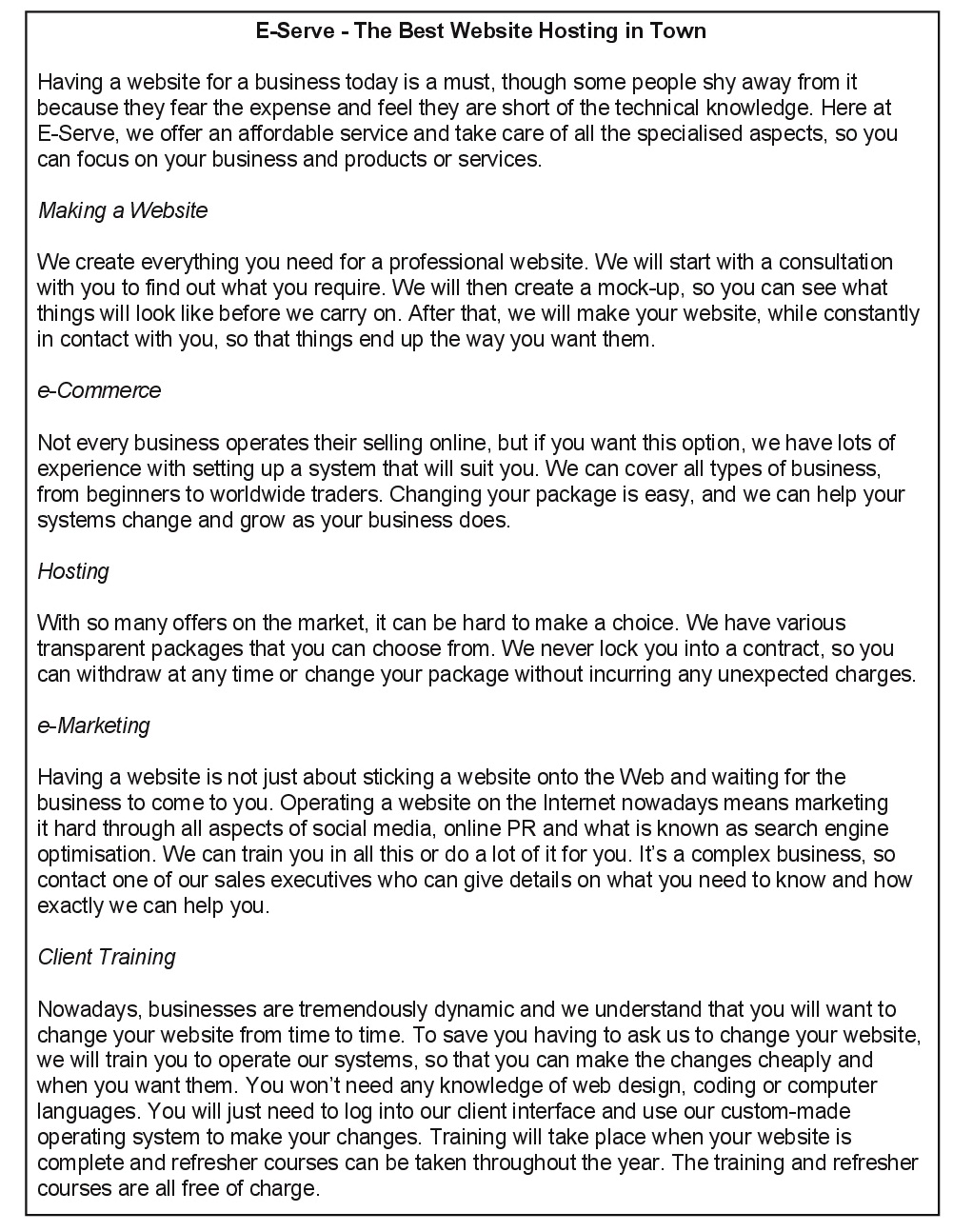 business planning gt reading answers