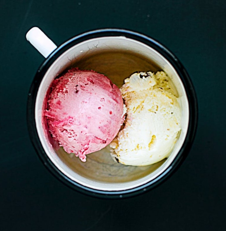 Photography of ice cream in a mug