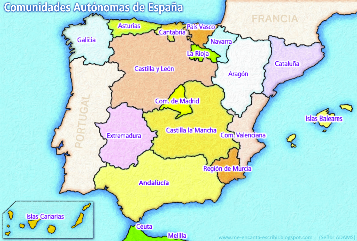 Provincias de las comunidades autonomas