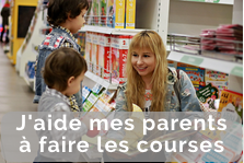 J'aide mes parents à faire les courses