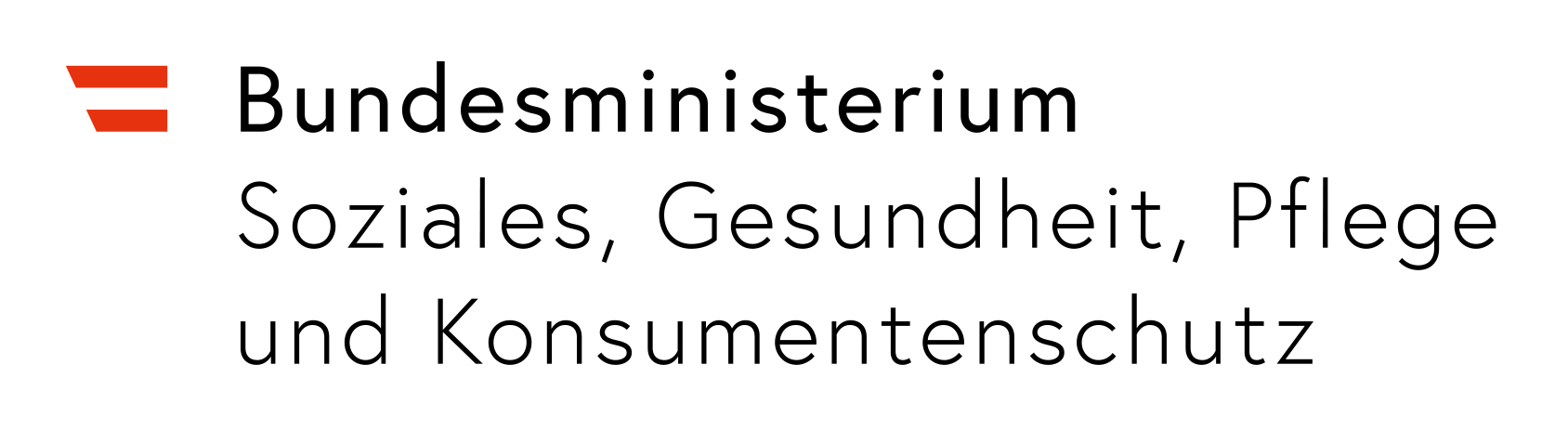 Logo Bundesministerium für Soziales, Gesundheit, Pflege und Konsumentenschutz