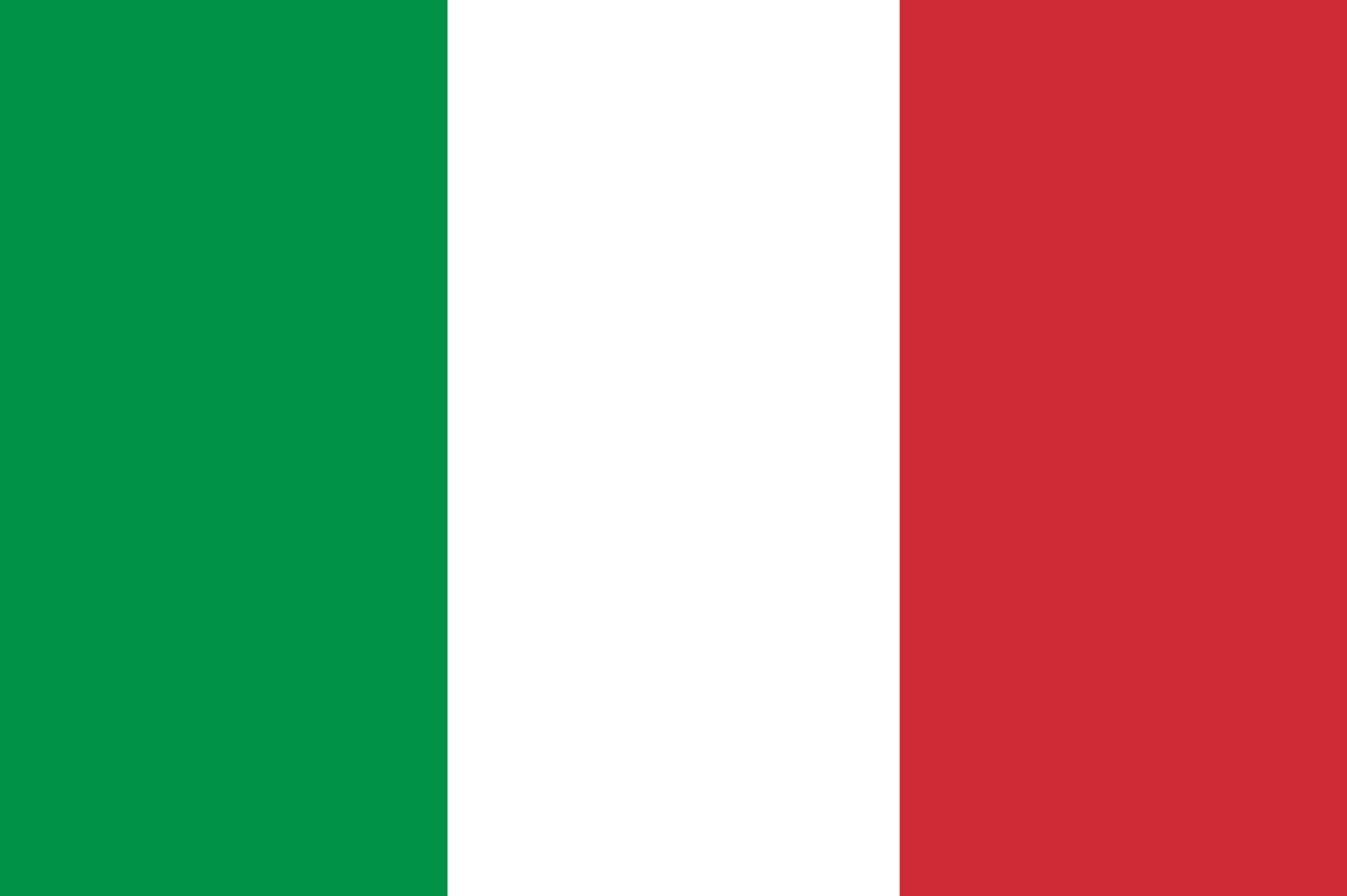 a flag with three vertical stripes of green, white and red