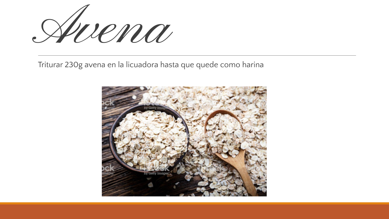 Me molerá la avena en licuadora hasta que forme una harina