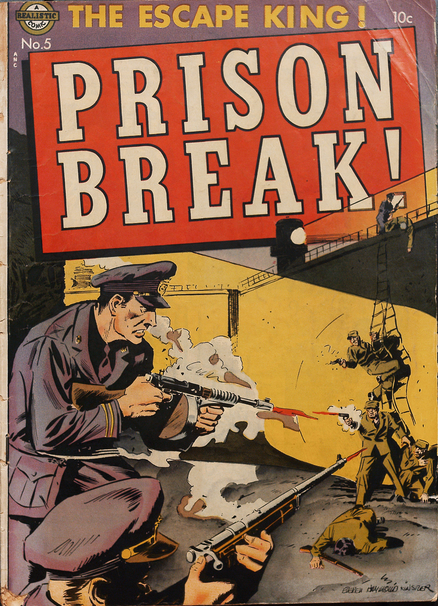Cover for Prison Break! #5 (1952)
