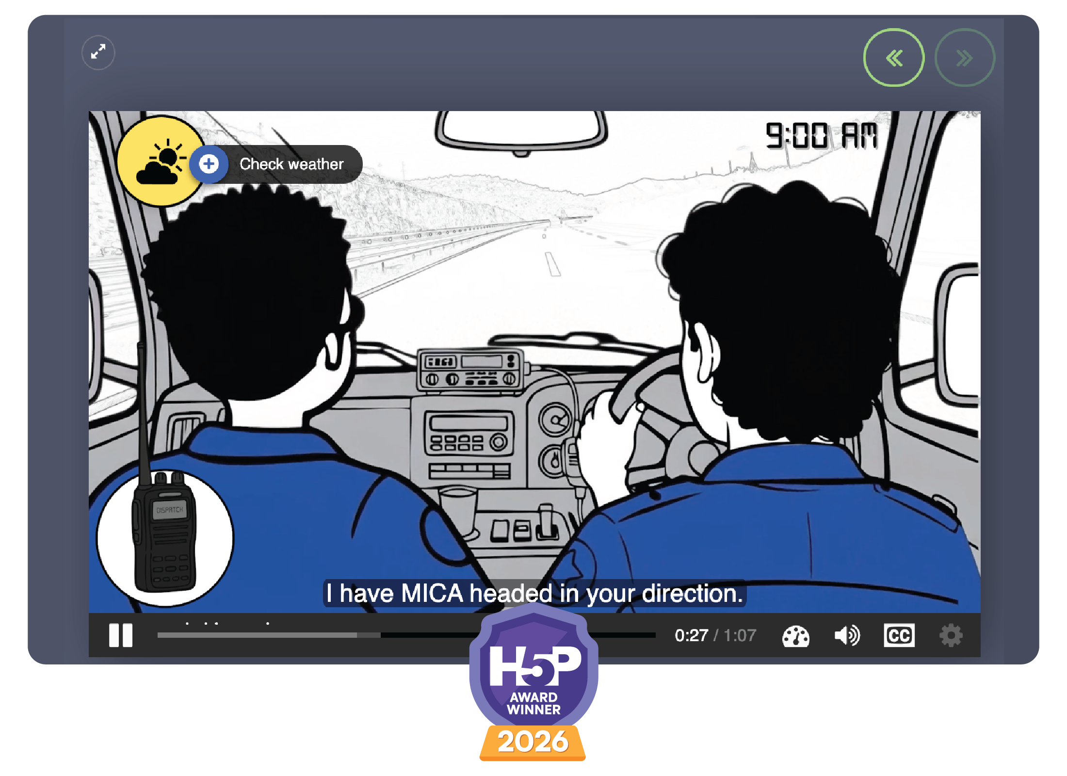 mass casualty incident simulation 2026 H5P Award - Impactful Gamification