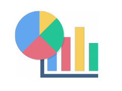 Chart H5P Tool illustration of pie and bar charts.